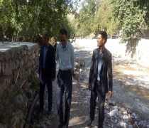 بازدید از جاده های روستایی و وضعیت شالیکاری و رودخانه های بابارمضان و کریم آباد